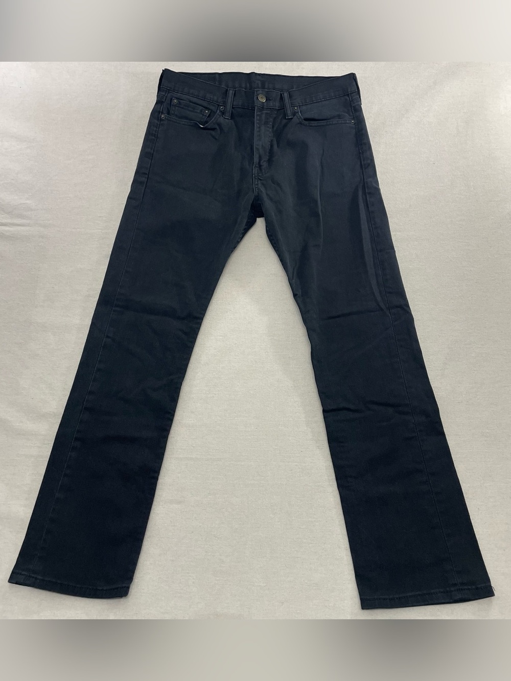 Levi's 513 Jeans Mens 32x30 Slim Straight Black Denim Stretch 08513-0124